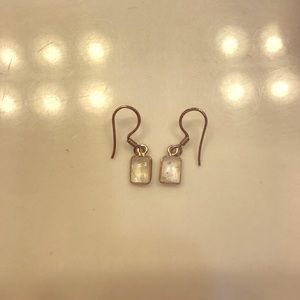 Moonstone and Silver Earrings